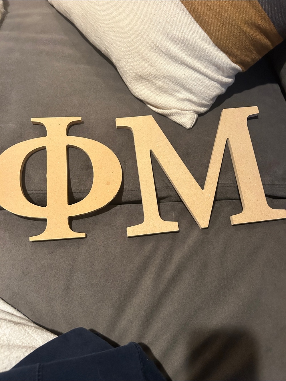 Phi Mu wooden to paint. perfect for big/little or decor- Decorative Wall Letters